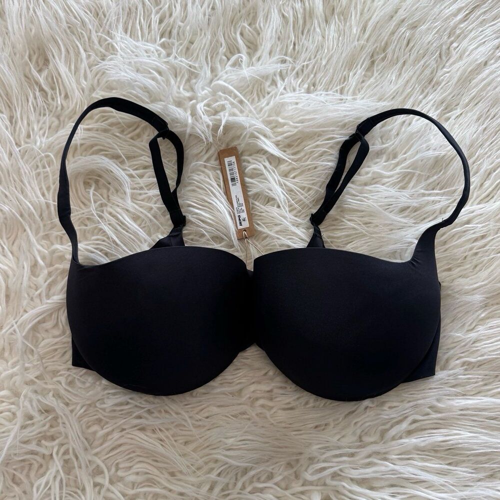 Skims Ultimate Balconette Push Up Bra Onyx Size 34DD